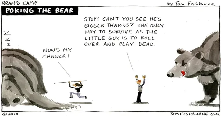 So, today I kind of poked the bear…
