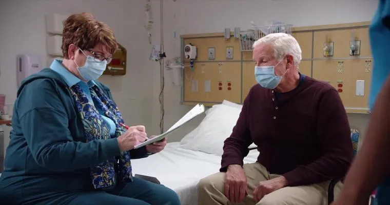 How can I be supportive to my mother as she is being transferred from ER to an inpatient rehab?