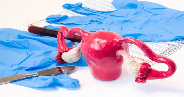 What would cause spotting years after a hysterectomy?