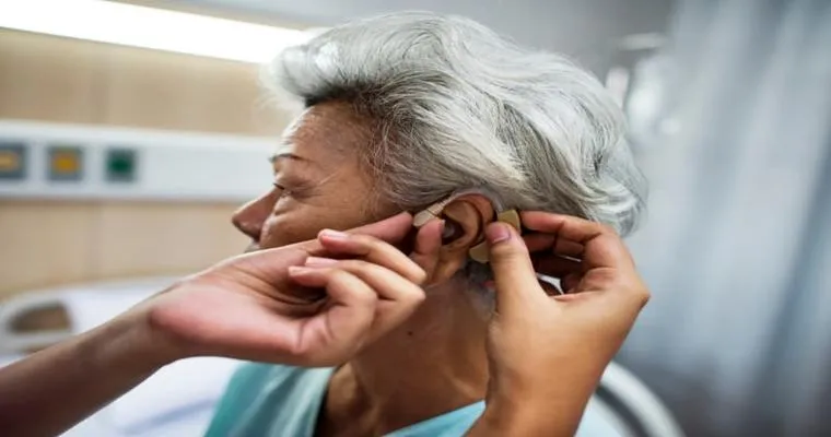 How do you get an 82 year old male with dementia and Alzheimer’s to wear his hearing aids? He turns the volume up so loud on the TV.