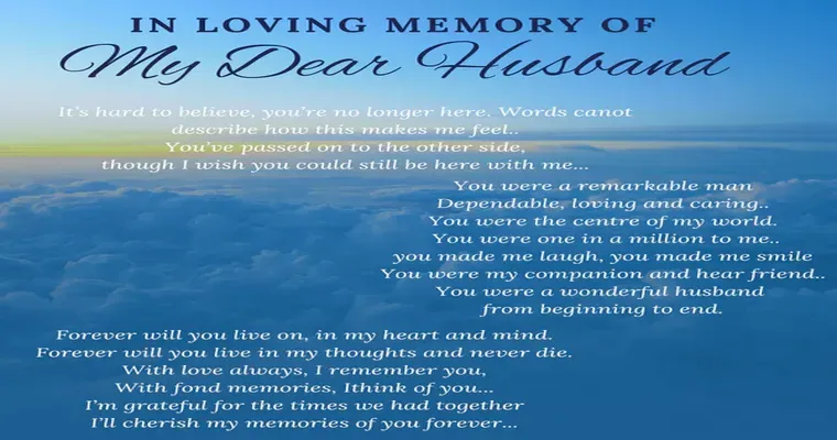My husband has passed away.