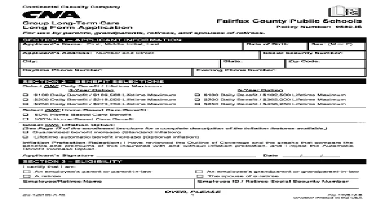 CNA long-term care insurance...