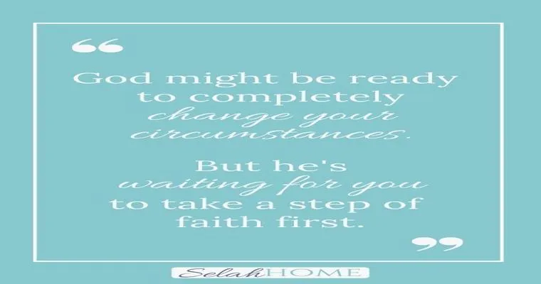 Faith that things will change or get better...