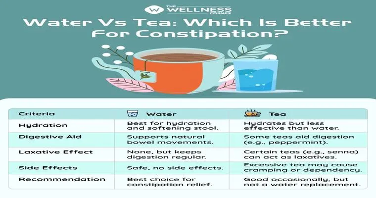 Mother not drinking much fluid, how to resolve constipation?